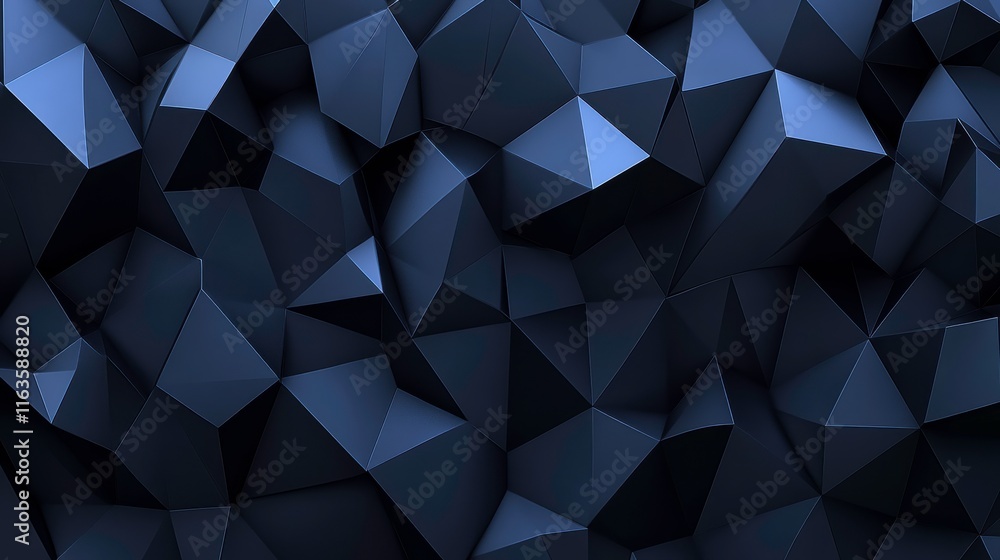 Obraz premium Dynamic Blue Geometric Background with Soft Lighting
