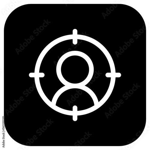 Editable target user customer vector icon. SEO, marketing, business. Part of a big icon set family. Perfect for web and app interfaces, presentations, infographics, etc