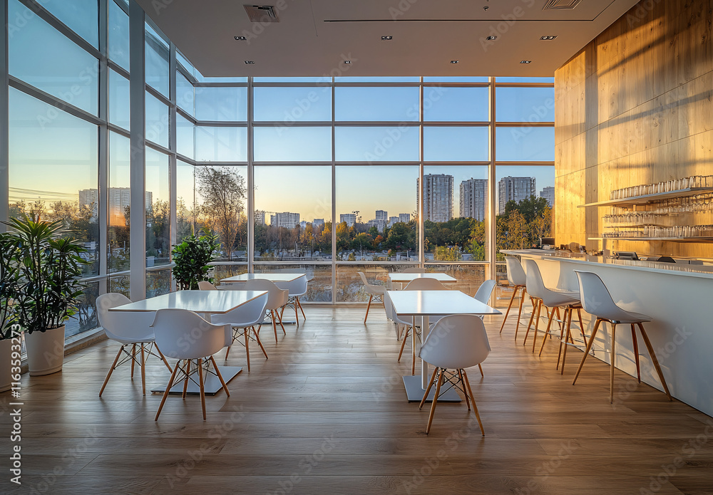 Fototapeta premium modern office meeting room interior