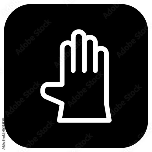 Editable rubber glove vector icon. Industry, household, gardening, landscaping. Part of a big icon set family. Perfect for web and app interfaces, presentations, infographics, etc