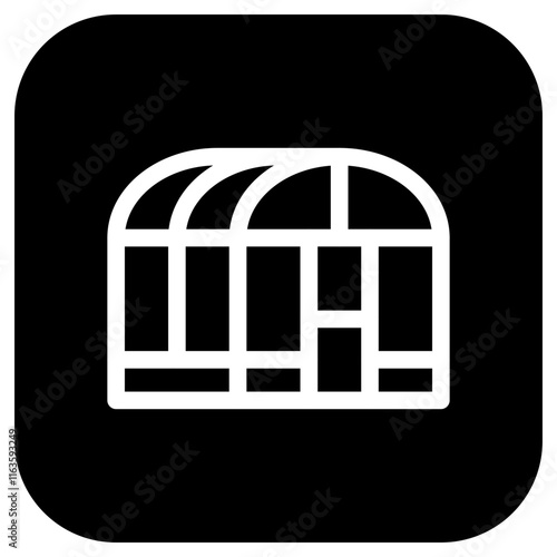 Editable glass house, greenhouse vector icon. Gardening, building, horticulture. Part of a big icon set family. Perfect for web and app interfaces, presentations, infographics, etc