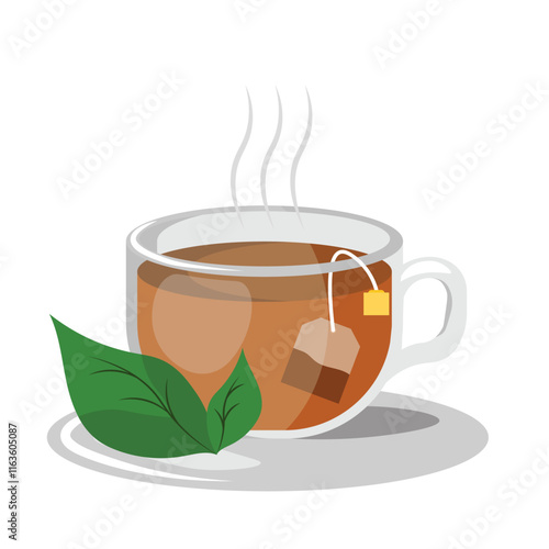 hot tea illustration