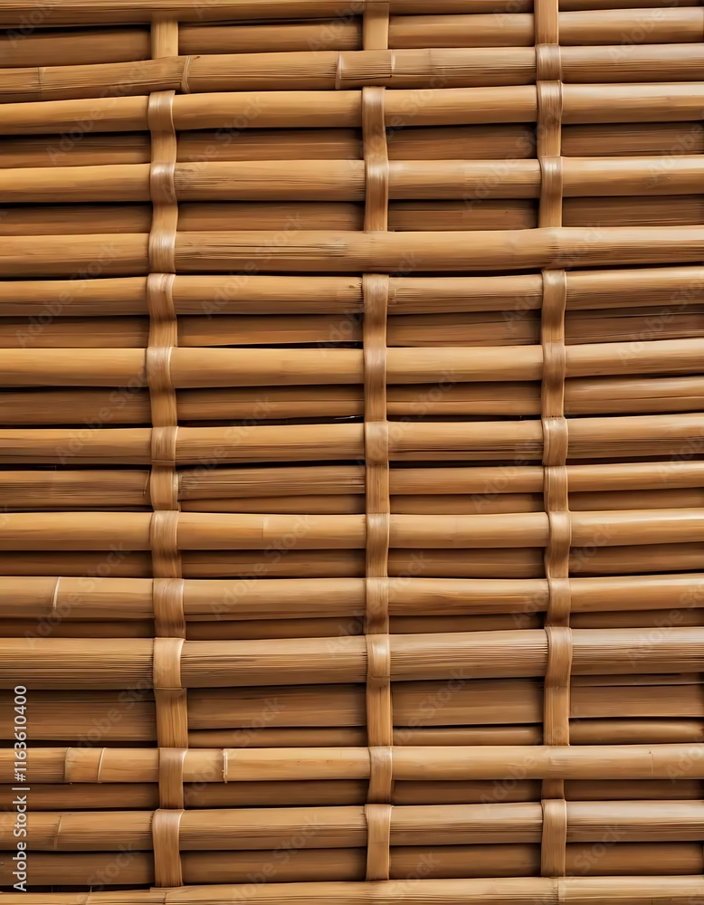 Interwoven Bamboo Poles Create A Natural Texture Interwoven Bamboo Poles Create A Natural Texture