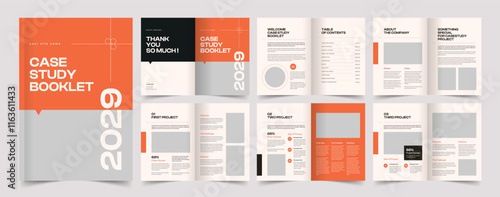 Case Study Booklet Brochure Template