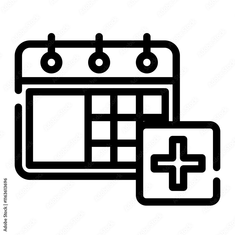 Obraz premium routine check schedule cutline icon