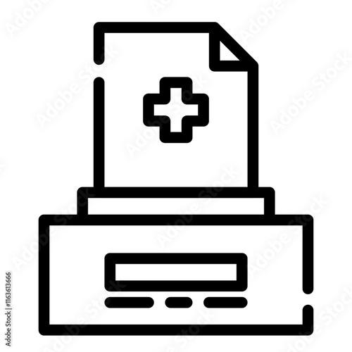 prescription letter cutline icon