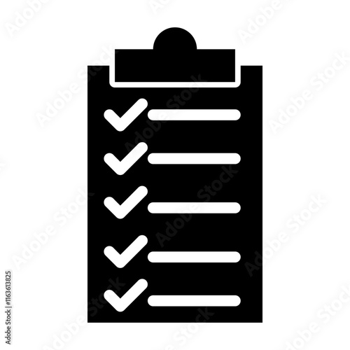 lists glyph icon