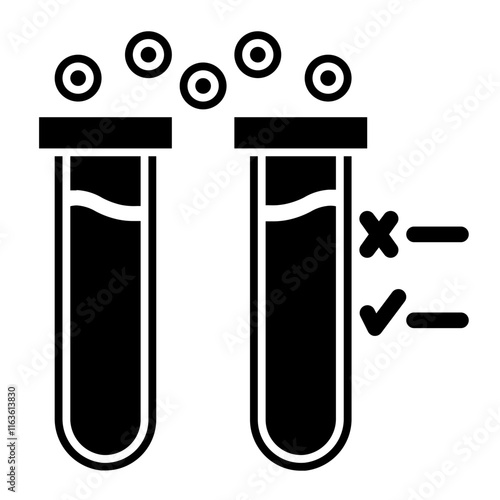 laboratory check glyph icon