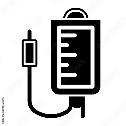 insulin glyph icon