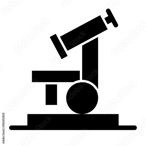microscope glyph icon