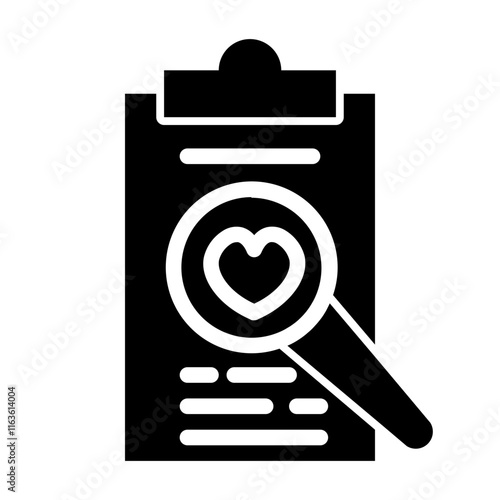 health check results glyph icon