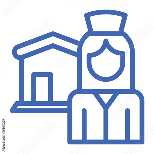midwife&apos;s house color icon