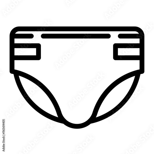 diaper line icon