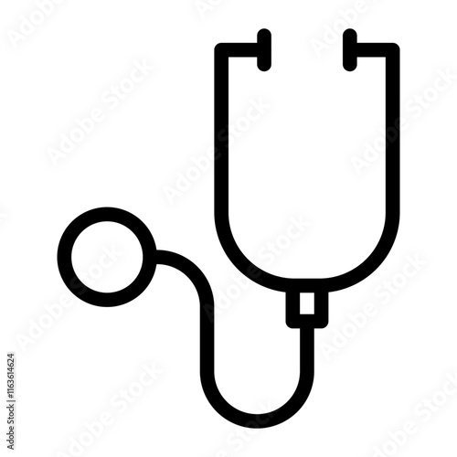 stethoscope line icon