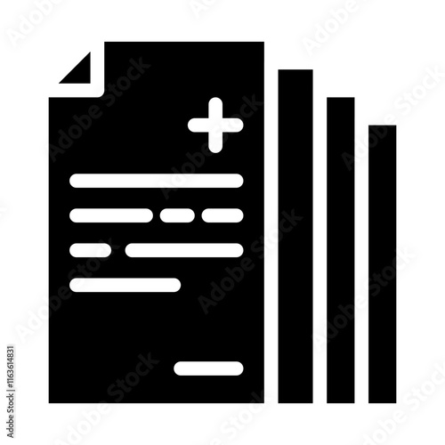 health sheet solid icon