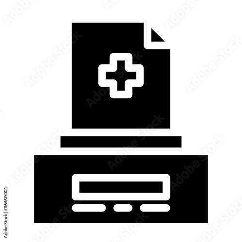 prescription letter solid icon