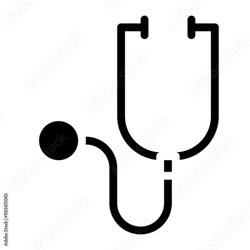 stethoscope solid icon
