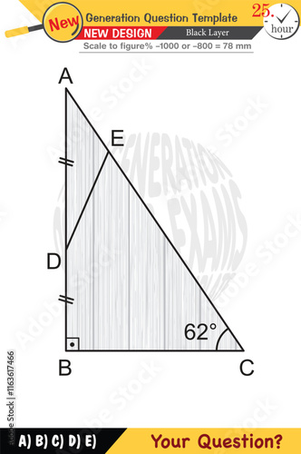 Geometry, geometric concepts, High school, middle school, exam question template, numerical lessons, verbal lessons, Next generation problems, for teachers, editable