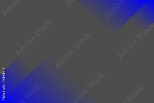Futuristic abstract blue geometrics on a black background, blue banner