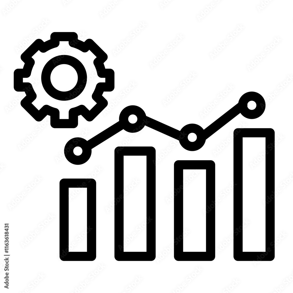 sales management line icon sales management line icon