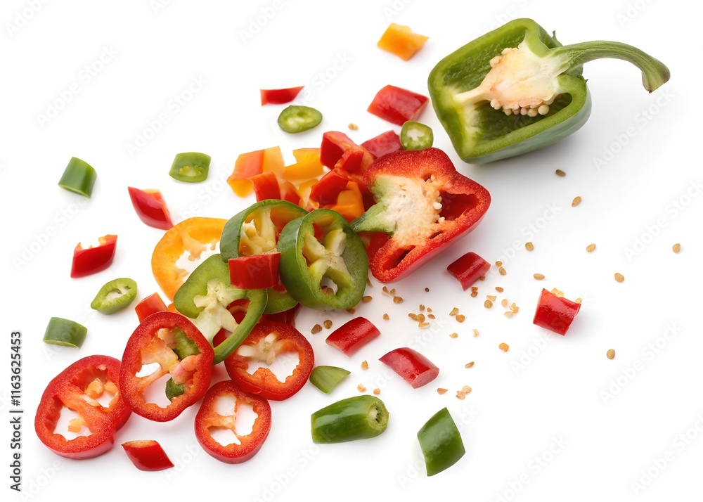 Naklejka premium vegetables on a white background