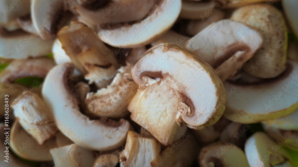 mushrooms on a white background mushrooms on a white background