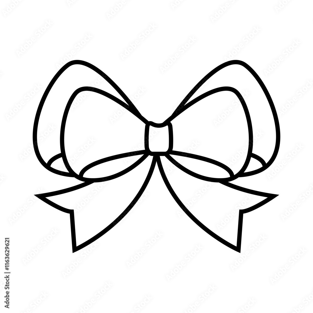 Ribbon bow icon vector. Bow illustration sign. Hair bow symbol. Ribbon logo. Ribbon bow icon vector. Bow illustration sign. Hair bow symbol. Ribbon logo.