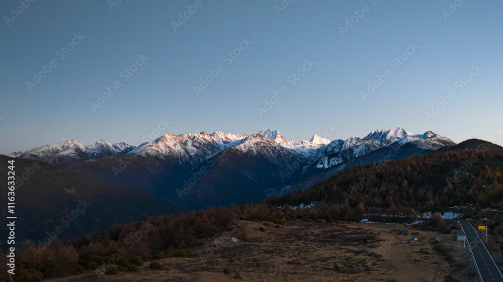 snowmountain in Daocheng County,CHINA snowmountain in Daocheng County,CHINA