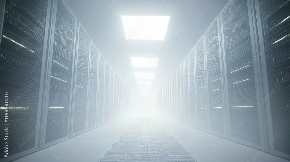 Bright Digital Cloud Computing Interface in White Space Bright Digital Cloud Computing Interface in White Space