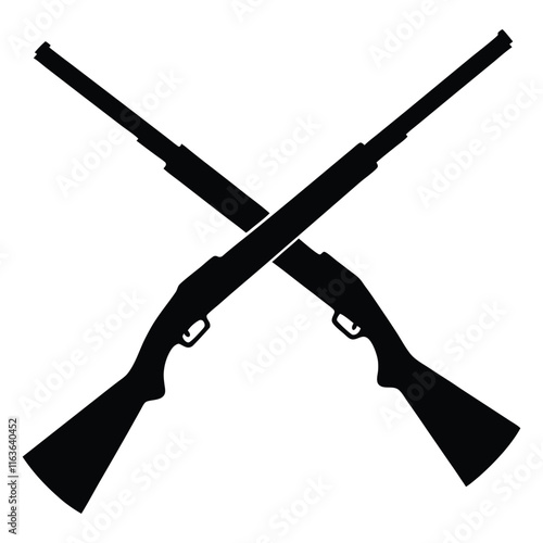 The outline of shotguns