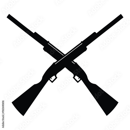 The outline of shotguns
