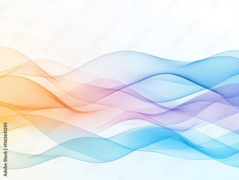 Obraz premium Abstract colorful Metallic Wavy Background