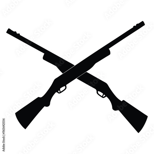 The outline of shotguns