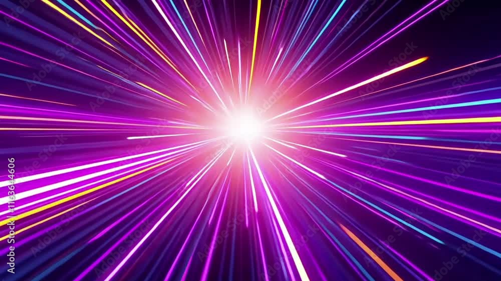 a dynamic burst of light rays converging towards the center, creating a tunnel-like effect a dynamic burst of light rays converging towards the center, creating a tunnel-like effect