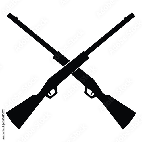 The outline of shotguns