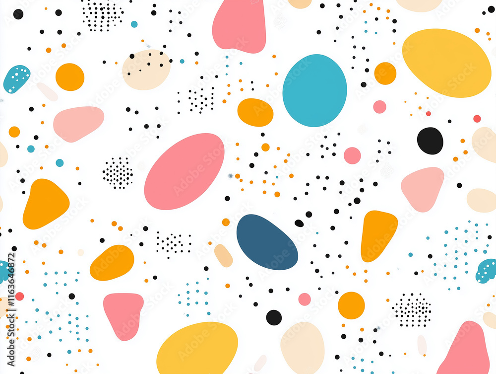 Abstract pop art color paint splash pattern background. Vector overlay geometric design of trendy Memphis Abstract pop art color paint splash pattern background. Vector overlay geometric design of trendy Memphis