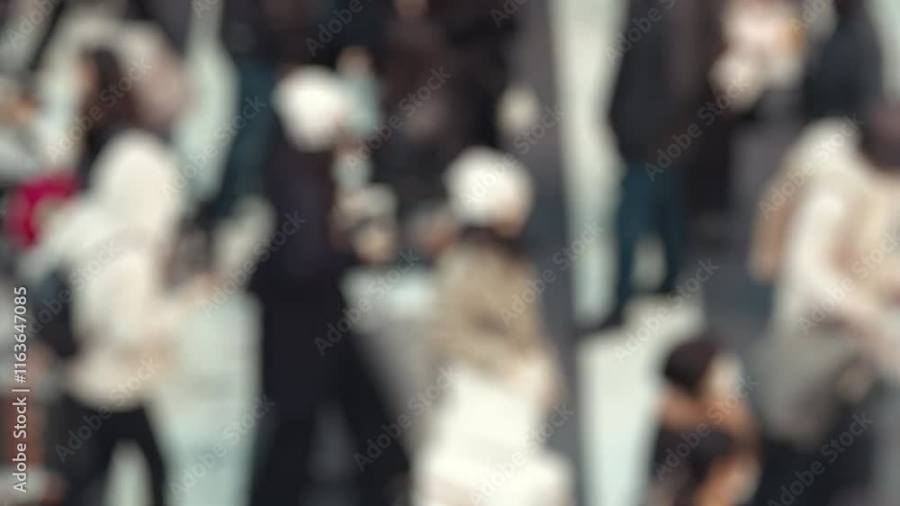 Many pedestrians crossing on the road, Umeda in Osaka in Japan, Business or people, Blurred, 4K slow motion Many pedestrians crossing on the road, Umeda in Osaka in Japan, Business or people, Blurred, 4K slow motion