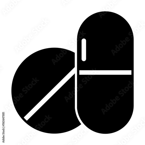 marijuana pills glyph icon