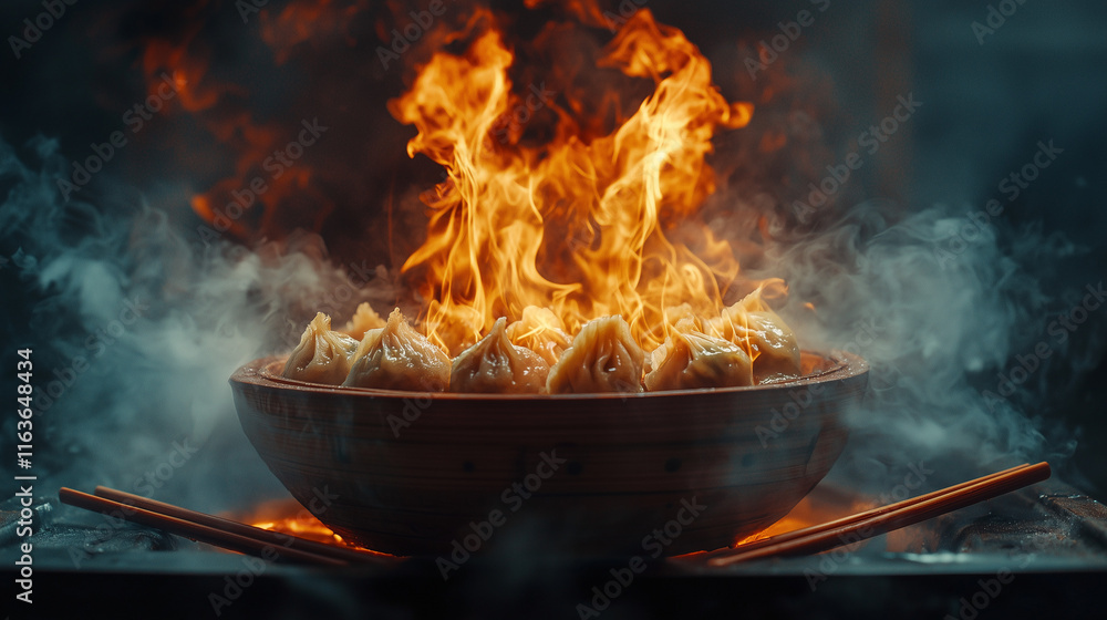A lit grill with flames dancing around a sizzling dish being cooked. The vibrant fire, smoky atmosphere, and perfectly grilled food create a sense of warmth, flavor, and outdoor cooking joy. A lit grill with flames dancing around a sizzling dish being cooked. The vibrant fire, smoky atmosphere, and perfectly grilled food create a sense of warmth, flavor, and outdoor cooking joy.