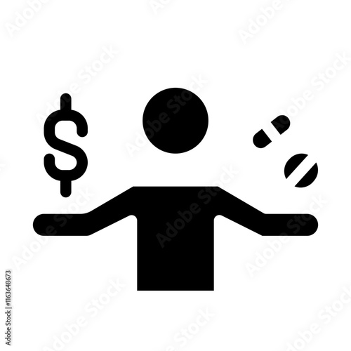 drug dealer solid icon