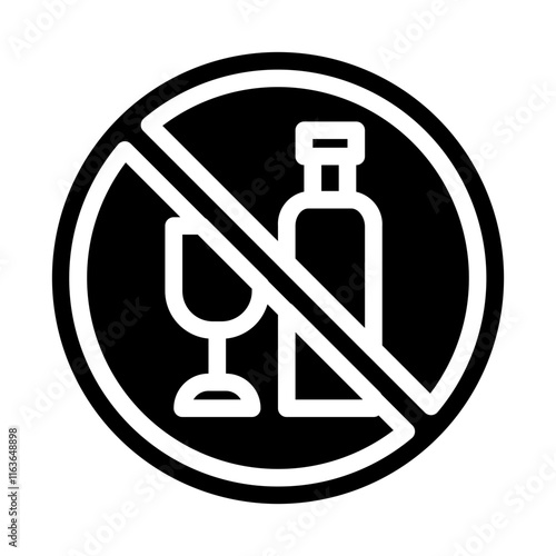 alcoholic beverages are not solid icon