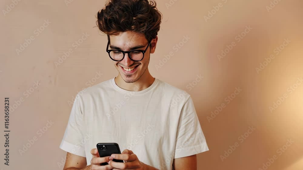The Young Man with Smartphone The Young Man with Smartphone