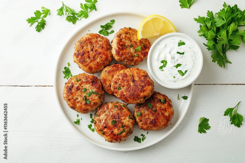 custom made wallpaper toronto digitalJuicy grilled chicken cutlets without skin or bones served with yogurt sauce and lemon sl