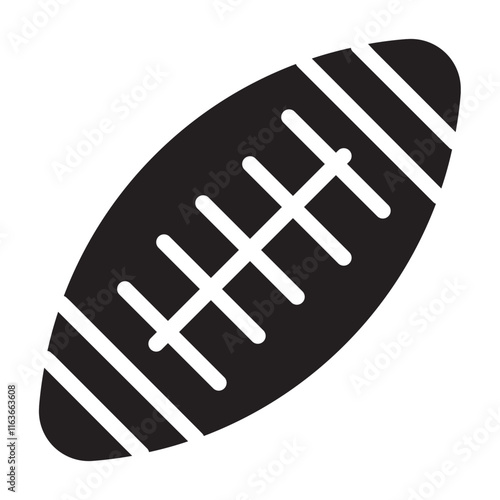rugby game glyph icon