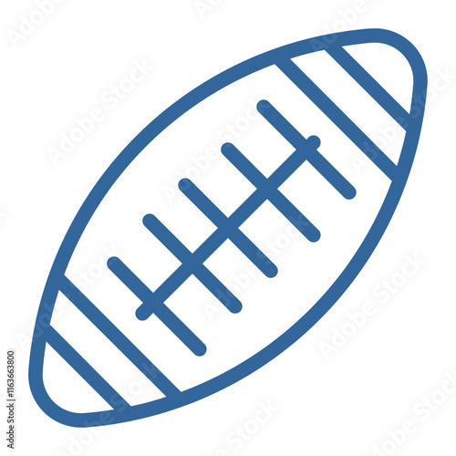 rugby game color icon