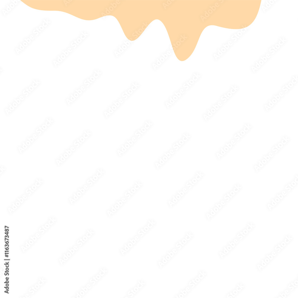 Fototapeta premium Illustration of Melted Mayonnaise Sauce