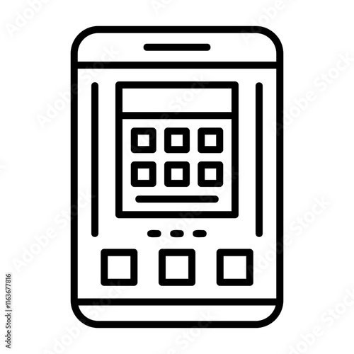 Calculator Solid Icon Style