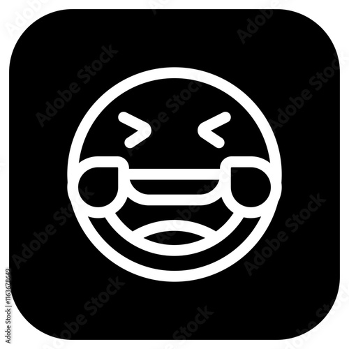 Editable laughing-out-loud expression emoticon vector icon. Part of a big icon set family. Part of a big icon set family. Perfect for web and app interfaces, presentations, infographics, etc