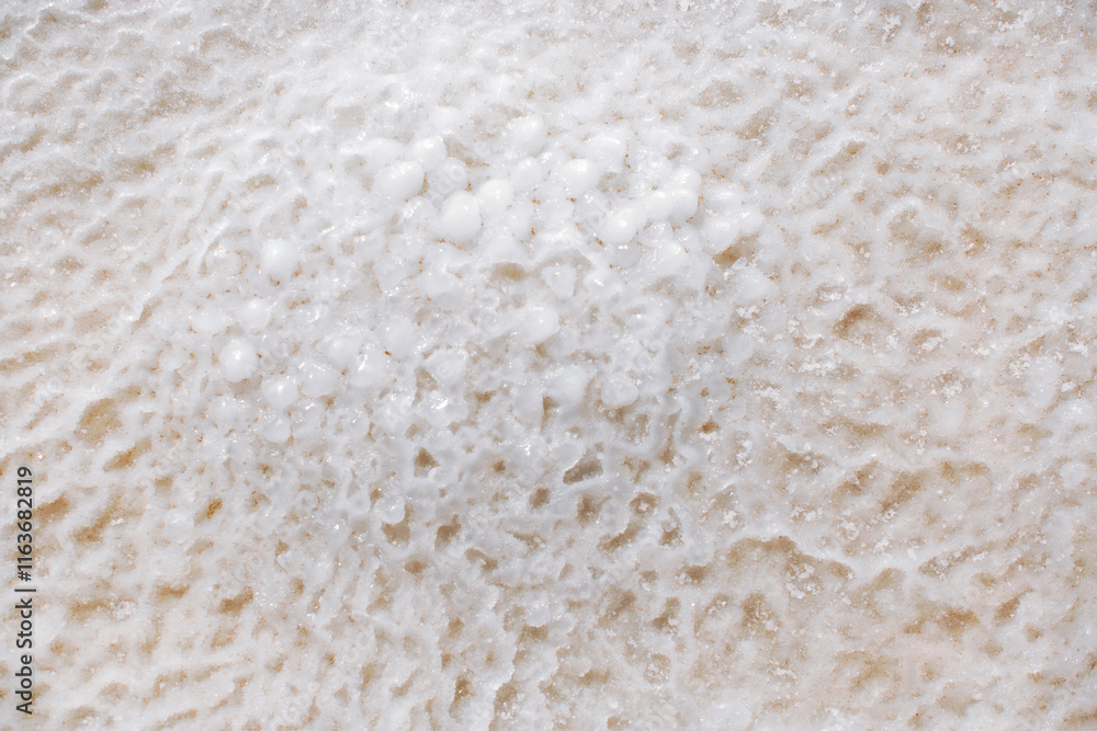 Close up Dead Sea salt mineral formations, Jordan Close up Dead Sea salt mineral formations, Jordan