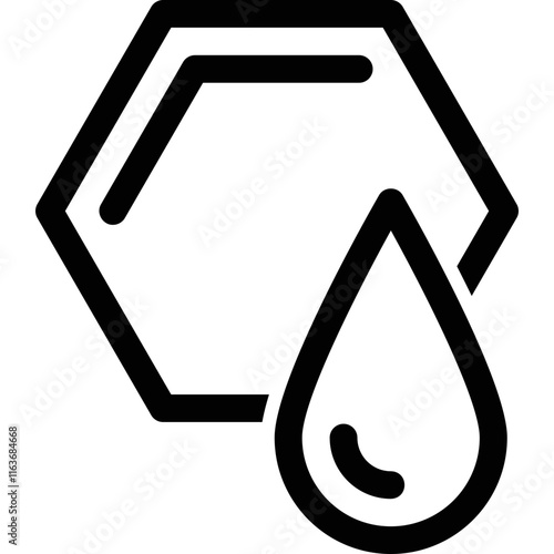 Simple vector icon honeycomb
